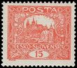 103604 / 61 - Philatelie / Tschechoslowakei 1918-39 / Hradschin 1918 - gezähnt
