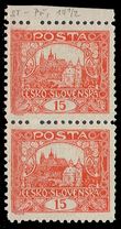 104065 / 60 - Philatelie / Tschechoslowakei 1918-39 / Hradschin 1918 - gezähnt