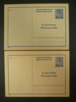 106033 / 0 - Philately / Postal Stationery B. and M. / Address Labels