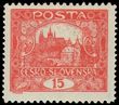 106346 / 24 - Philately / Czechoslovakia 1918-39 / Hradcany 1918 - Perforated
