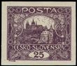 106368 / 11 - Filatelie / �SR I / Hrad�any 1918 - nezoubkovan�
