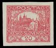 110221 / 38 - Filatelie / �SR I / Hrad�any 1918 - nezoubkovan�