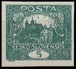 24348 / 54 - Philately / Czechoslovakia 1918-39 / Hradcany 1918 - Imperforated