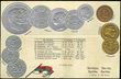 33893 / 4211 - Picture Postcards / Theme / Heraldry, Coins in Card, Stamps in Cards...