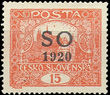 47404 / 0 - Philately / Czechoslovakia 1918-39 / Plebiscitary Zone SO 1920
