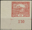 49238 / 54 - Philately / Czechoslovakia 1918-39 / Hradcany 1918 - Imperforated