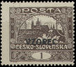 49816 / 98 - Philately / Czechoslovakia 1918-39 / Hradcany 1918 - Perforated