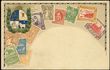 61354 / 0 - Picture Postcards / Theme / Heraldry, Coins in Card, Stamps in Cards...