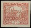 63755 / 51 - Philately / Czechoslovakia 1918-39 / Hradcany 1918 - Imperforated