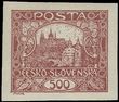 69161 / 71 - Philately / Czechoslovakia 1918-39 / Hradcany 1918 - Imperforated