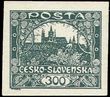 70855 / 66 - Philately / Czechoslovakia 1918-39 / Hradcany 1918 - Imperforated