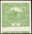 78440 / 54 - Philately / Czechoslovakia 1918-39 / Hradcany 1918 - Imperforated