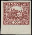 78445 / 97 - Filatelie / �SR I / Hrad�any 1918 - nezoubkovan�
