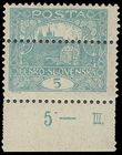 79615 / 111 - Philately / Czechoslovakia 1918-39 / Hradcany 1918 - Perforated
