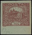 80097 / 76 - Philately / Czechoslovakia 1918-39 / Hradcany 1918 - Trial Prints