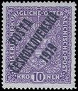 80762 / 97 - Philately / Czechoslovakia 1918-39 / Overprints 1919