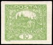 85114 / 52 - Philately / Czechoslovakia 1918-39 / Hradcany 1918 - Imperforated