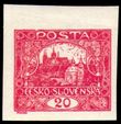 85115 / 29 - Filatelie / �SR I / Hrad�any 1918 - nezoubkovan�