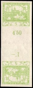 85118 / 42 - Filatelie / �SR I / Hrad�any 1918 - nezoubkovan�