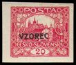 85531 / 49 - Philately / Czechoslovakia 1918-39 / Hradcany 1918 - Imperforated