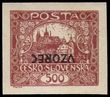 85542 / 50 - Philately / Czechoslovakia 1918-39 / Hradcany 1918 - Imperforated
