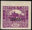 85543 / 51 - Philately / Czechoslovakia 1918-39 / Hradcany 1918 - Imperforated