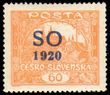 86847 / 342 - Philately / Czechoslovakia 1918-39 / Plebiscitary Zone SO 1920