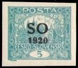 87047 / 336 - Philately / Czechoslovakia 1918-39 / Plebiscitary Zone SO 1920