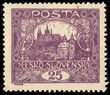 87055 / 60 - Philately / Czechoslovakia 1918-39 / Hradcany 1918 - Perforated
