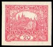87057 / 30 - Filatelie / �SR I / Hrad�any 1918 - nezoubkovan�