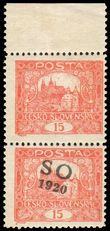 87474 / 56 - Philately / Czechoslovakia 1918-39 / Hradcany 1918 - Perforated