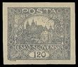 90848 / 69 - Philately / Czechoslovakia 1918-39 / Hradcany 1918 - Imperforated