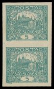 91219 / 15 - Philately / Czechoslovakia 1918-39 / Hradcany 1918 - Imperforated