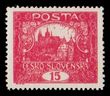 96206 / 55 - Philately / Czechoslovakia 1918-39 / Hradcany 1918 - Perforated