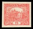 96755 / 22 - Filatelie / �SR I / Hrad�any 1918 - nezoubkovan�