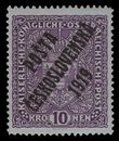 96759 / 116 - Philately / Czechoslovakia 1918-39 / Overprints 1919
