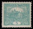 97731 / 50 - Philately / Czechoslovakia 1918-39 / Hradcany 1918 - Perforated