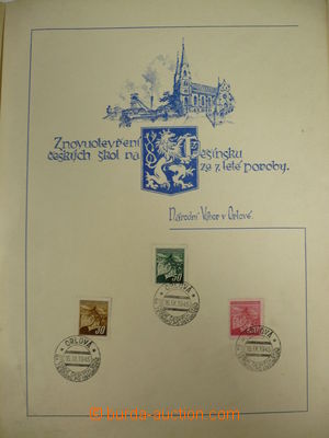 100121 - 1933-45 COMMEMORATIVE POSTMARKS / CZECHOSLOVAKIA selection
