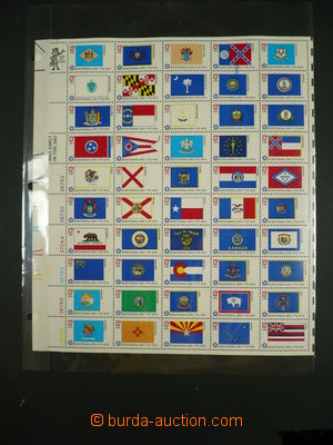 100911 - 1943-82 USA rozpracovaná sbírka, uloženo na albových li