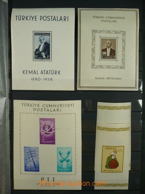 103724 - 1940-73 TURKEY partie 23 kusů aršíků, obsahuje např. M