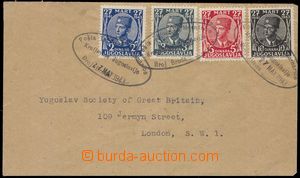 103766 - 1943 EXILE ISSUE letter to London franked with. 4 stamp., C