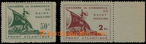 105213 - 1945 FRANKREICH / St. NAZAIRE Mi.1-2, zn. Obchodní komory,