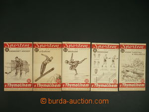 105477 - 1930 SPORT Thymolin, comp. 5 pcs of advertising flyers with