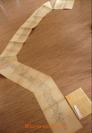 105500 - 1900? HYDROLOGY drainage basin map Elbe within the field Jo