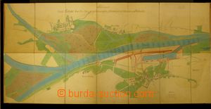 105502 - 1900 MĚLNÍK port Mělník, plan 1:2880, format 140x67cm,