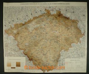105505 - 1897 HYDROLOGY map srážkových úhrnů in Bohemia, scale