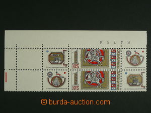 106538 - 1973 Pof.2060DV, Den známky 1Kčs, levá horní rohová 2-páska