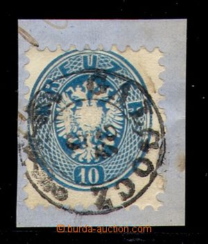 106552 - 1863 V. emise, Mi.33, 10Kr modrá, DR GALGÓCZ (Hlohovec) 24/5