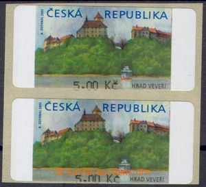 106627 - 2000 Pof.AT1, Veveří, varianta I, hodnota 5Kč bez *, 2-páska