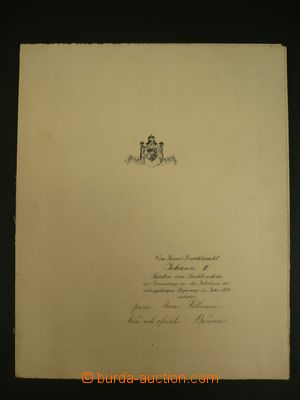 107569 - 1928 DYNASTIES / JOHANN II. Z LICHTENŠTEJNA (1840–1929),